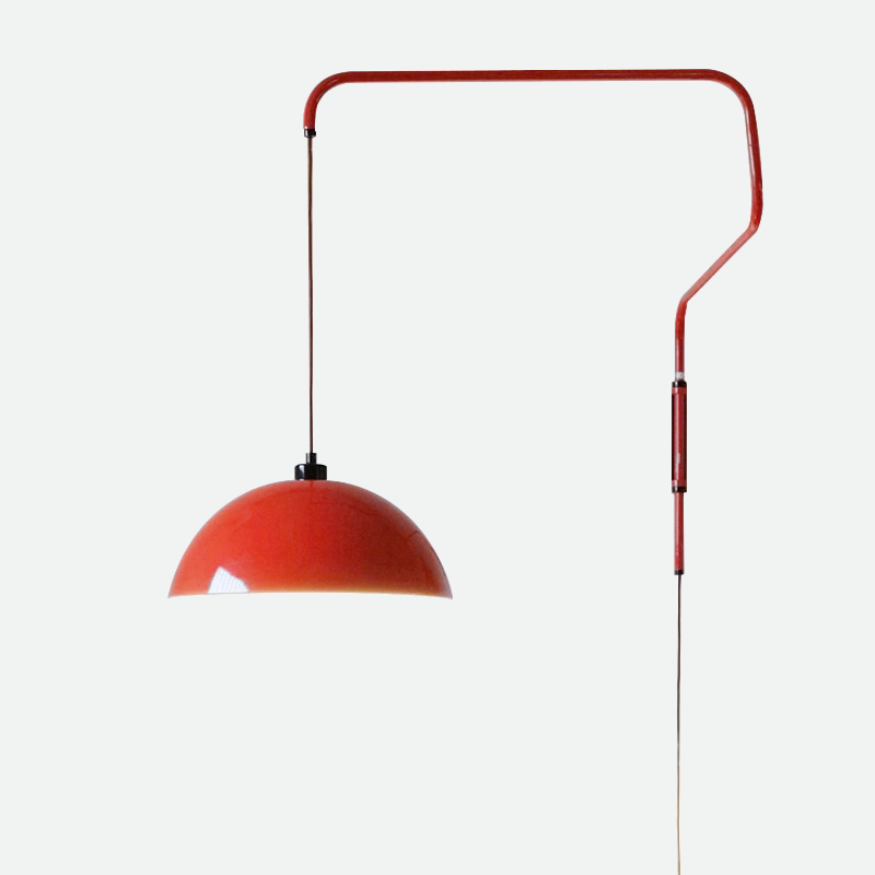 LED Arm Red Wall Lamp for Living/Dining Room 