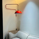 LED Arm Red Wall Lamp for Living/Dining Room 