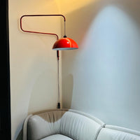 LED Arm Red Wall Lamp for Living/Dining Room 