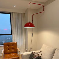 LED Arm Red Wall Lamp for Living/Dining Room 
