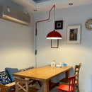 LED Arm Red Wall Lamp for Living/Dining Room 