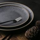 Ceramic Round Black Casted Iron Dinner Plate