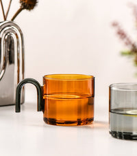 Glass Cup contrast color creative design