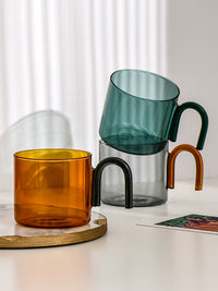 Glass Cup contrast color creative design