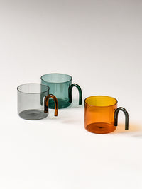 Glass Cup contrast color creative design