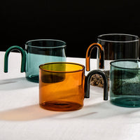 Glass Cup contrast color creative design