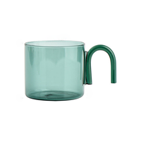 Glass Cup contrast color creative design