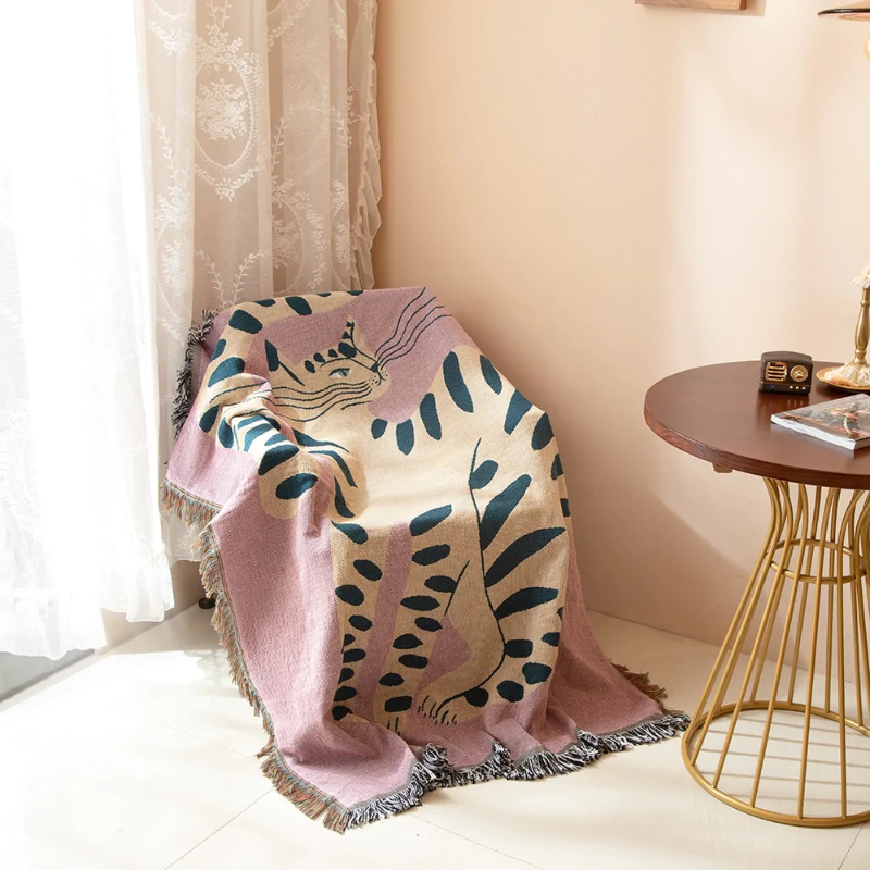 Bohemian Dust Cover  Blanket for Bed/ Sofa