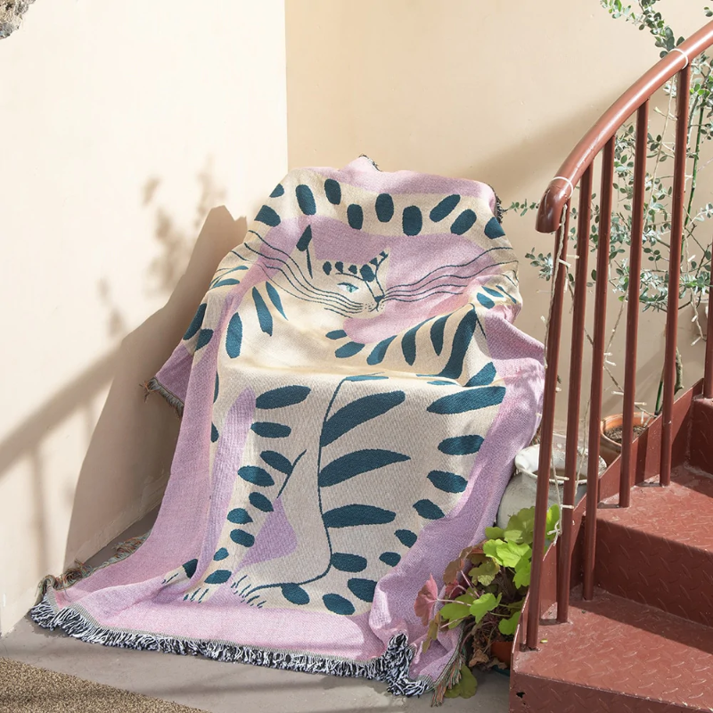 Bohemian Dust Cover  Blanket for Bed/ Sofa