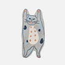 Abstract Polyester floor mat Funny Cat and Dog
