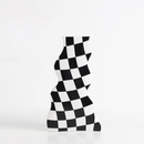 Ceramic Vases Flower Checkered Design with Various Sizes