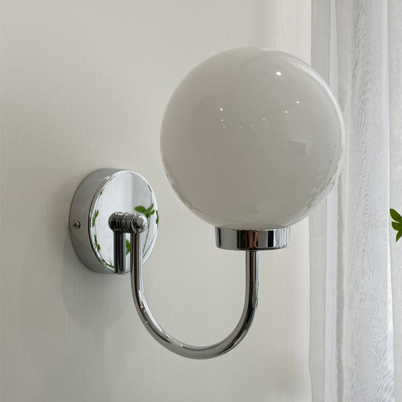 Chromatic Glass Globe Wall Lamp-Letifly Lights and Decor