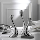 Chrome Wave Candle Holders-Letifly Lights and Decor