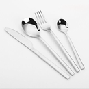 stainless steel mirror glaze finish silver cutlery set