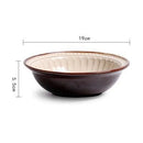 round engraved scapolled white vintage ceramic dinnerware serveware