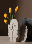 square rectangle oval face ceramic vase