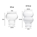Round Small Large Cocktail Glass Size Chart