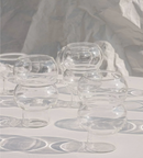Clear Droplet Cocktail Glass - Final Sale-Letifly Lights and Decor