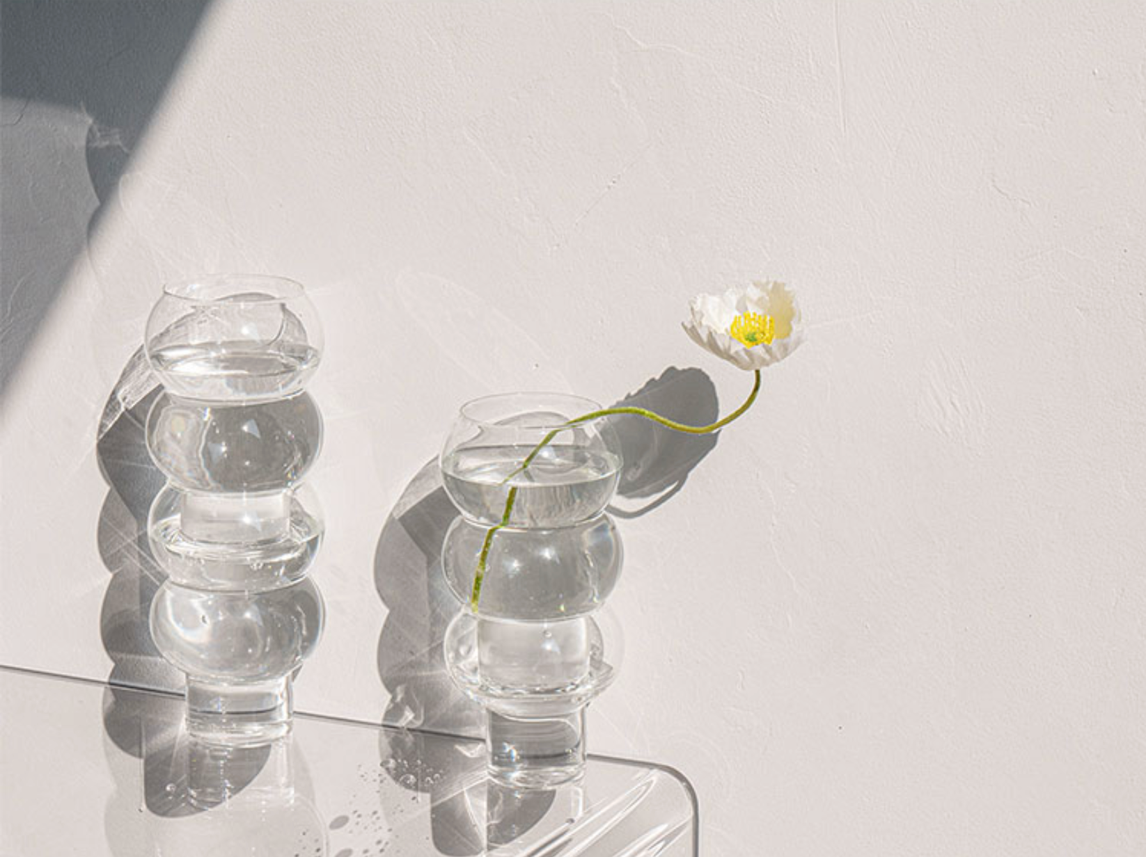 Clear Droplet Cocktail Glass - Final Sale-Letifly Lights and Decor