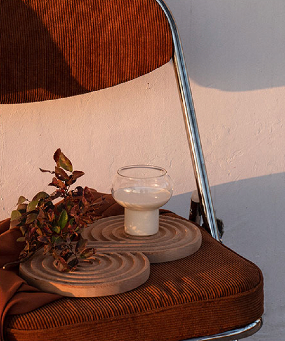 Clear Droplet Cocktail Glass - Final Sale-Letifly Lights and Decor