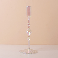 Candle Holder Decorative Accents in Rainbow Vase Candlestick Holder Design