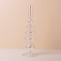 Candle Holder Decorative Accents in Rainbow Vase Candlestick Holder Design