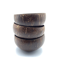 Round Brown Coconut Bowls