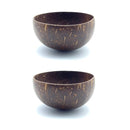 Round Brown Coconut Bowls