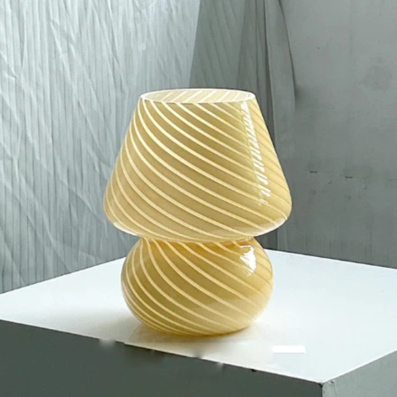 Coco Swirl Glass Table Lamp-Letifly Lights and Decor