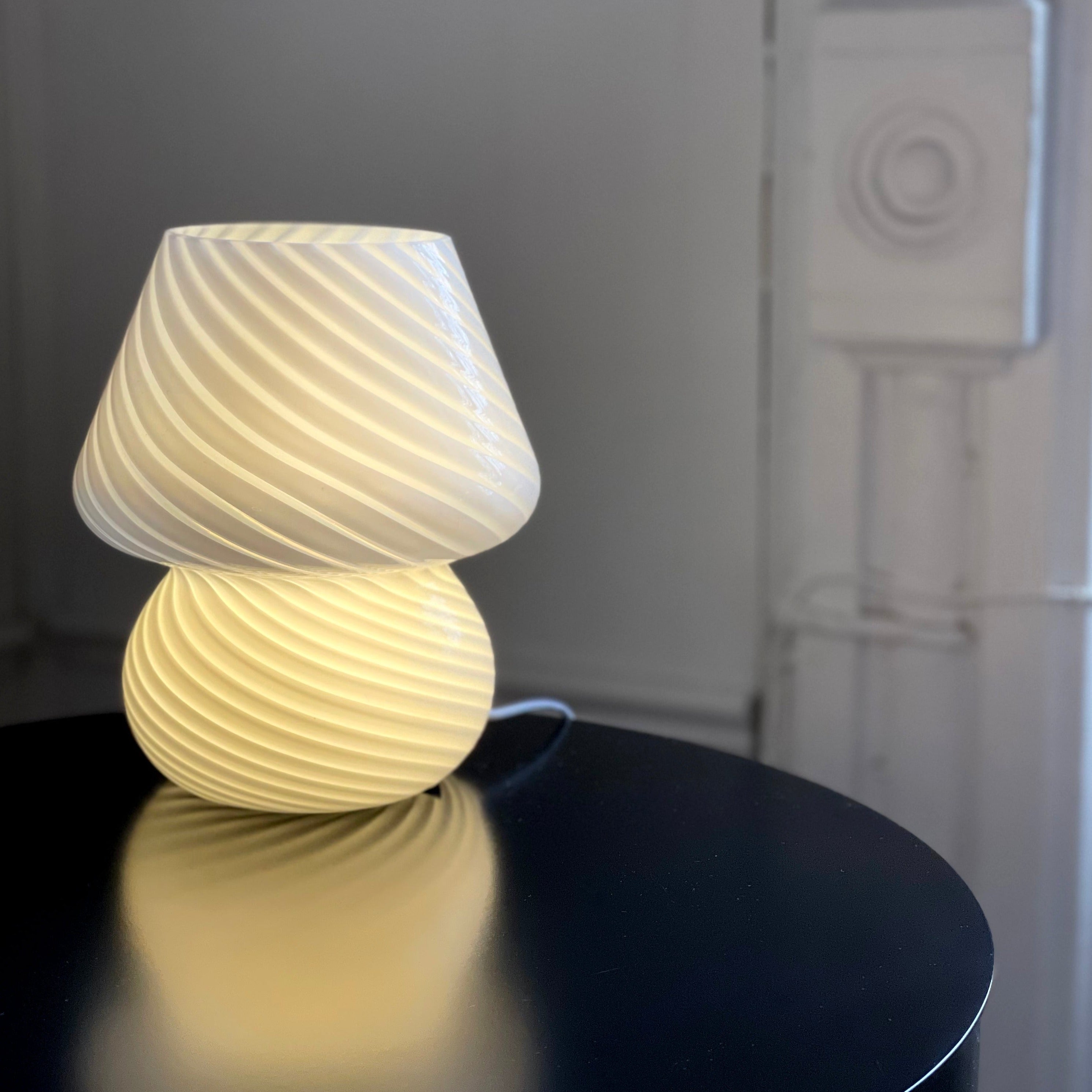 Coco Swirl Glass Table Lamp-Letifly Lights and Decor