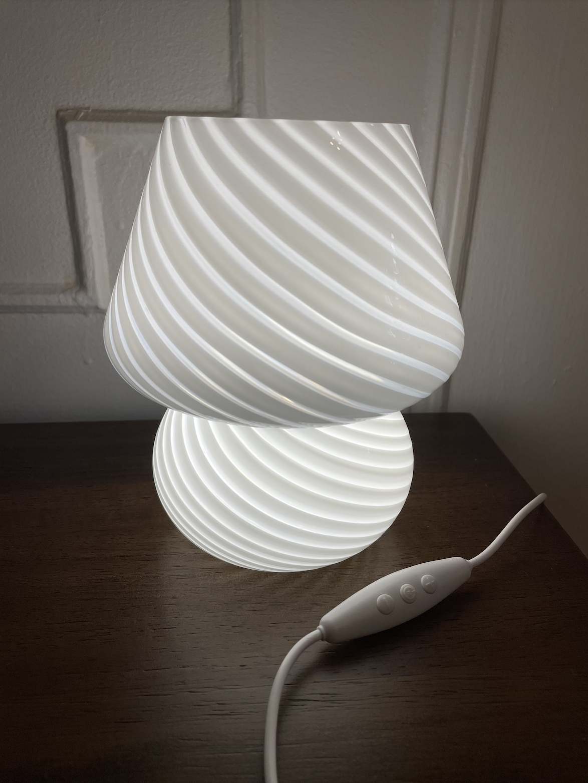 Coco Swirl Glass Table Lamp-Letifly Lights and Decor