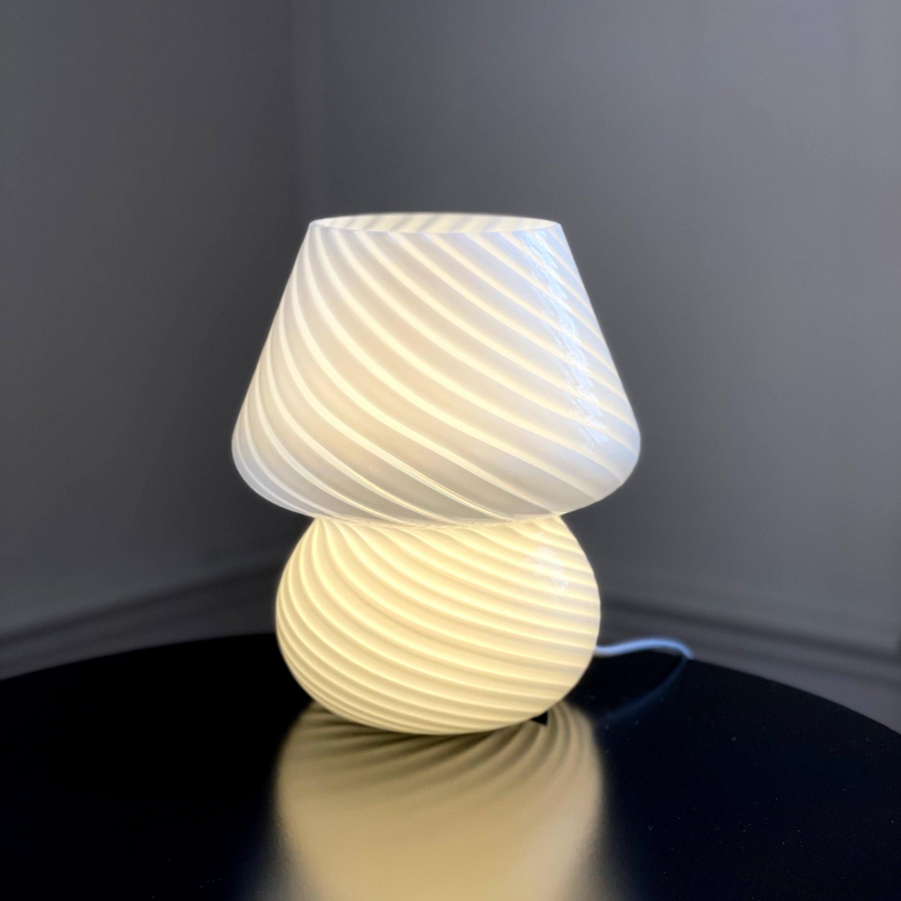 Coco Swirl Glass Table Lamp-Letifly Lights and Decor