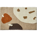 Rectangle Abstract Thick Latte Carpet