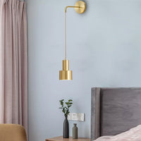 Round Gold Plated Wall Lamp