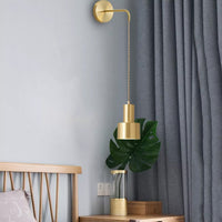Round Gold Plated Wall Lamp