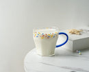 Confetti Printed Glass Mug