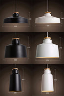 Contrast Metal & Wood Pendant Lights-Letifly Lights and Decor