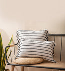 Contrast Stitch Cotton Pillow Cover-Letifly Lights and Decor