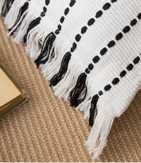 Contrast Stitch Cotton Pillow Cover-Letifly Lights and Decor