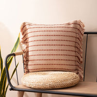 Contrast Stitch Cotton Pillow Cover-Letifly Lights and Decor