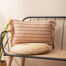 Contrast Stitch Cotton Pillow Cover-Letifly Lights and Decor