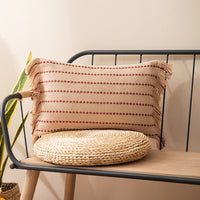 Contrast Stitch Cotton Pillow Cover-Letifly Lights and Decor