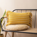 Contrast Stitch Cotton Pillow Cover-Letifly Lights and Decor