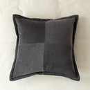 Square Gray Ribbed Pillowcase 