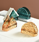 Crown Jewels Glass Napkin Holder-Letifly Lights and Decor