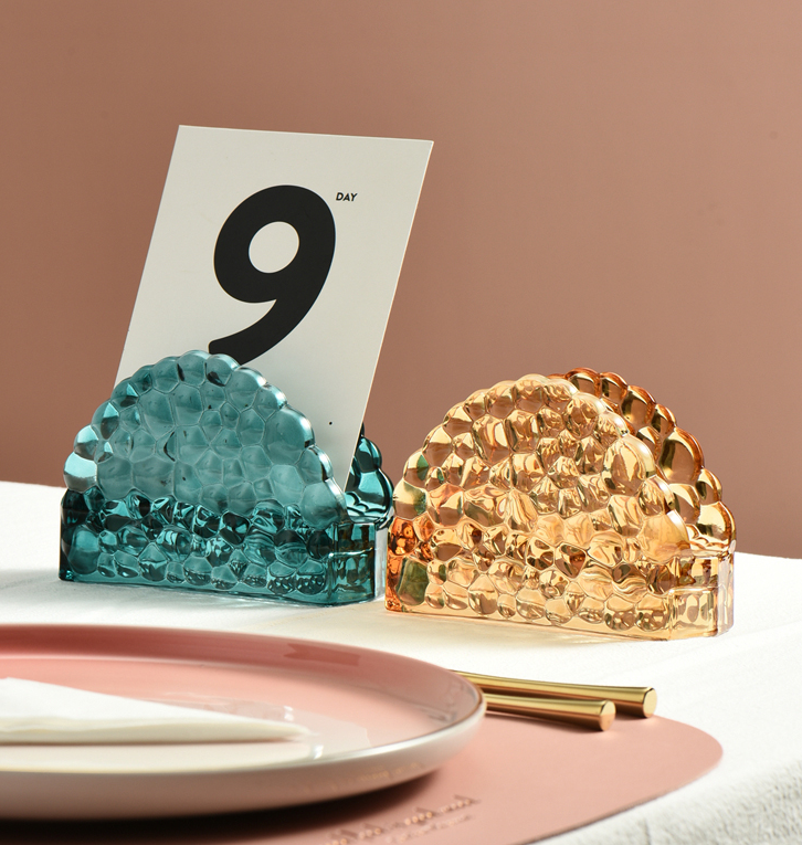Crown Jewels Glass Napkin Holder-Letifly Lights and Decor