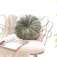 European Style Round Solid Seat Cushion Velvet Fabric Back Cushion Sofa Pillow Bed Pillow musk
