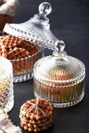 Crystal Glass Candy Jar Box Snacks Storage Container