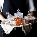 Crystal Glass Candy Jar Box Snacks Storage Container