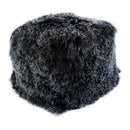Curly Lamb Fur Square Pouf-Letifly Lights and Decor